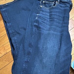American Eagle Outfitters Dark Blue Flare Jeans (16 Long)